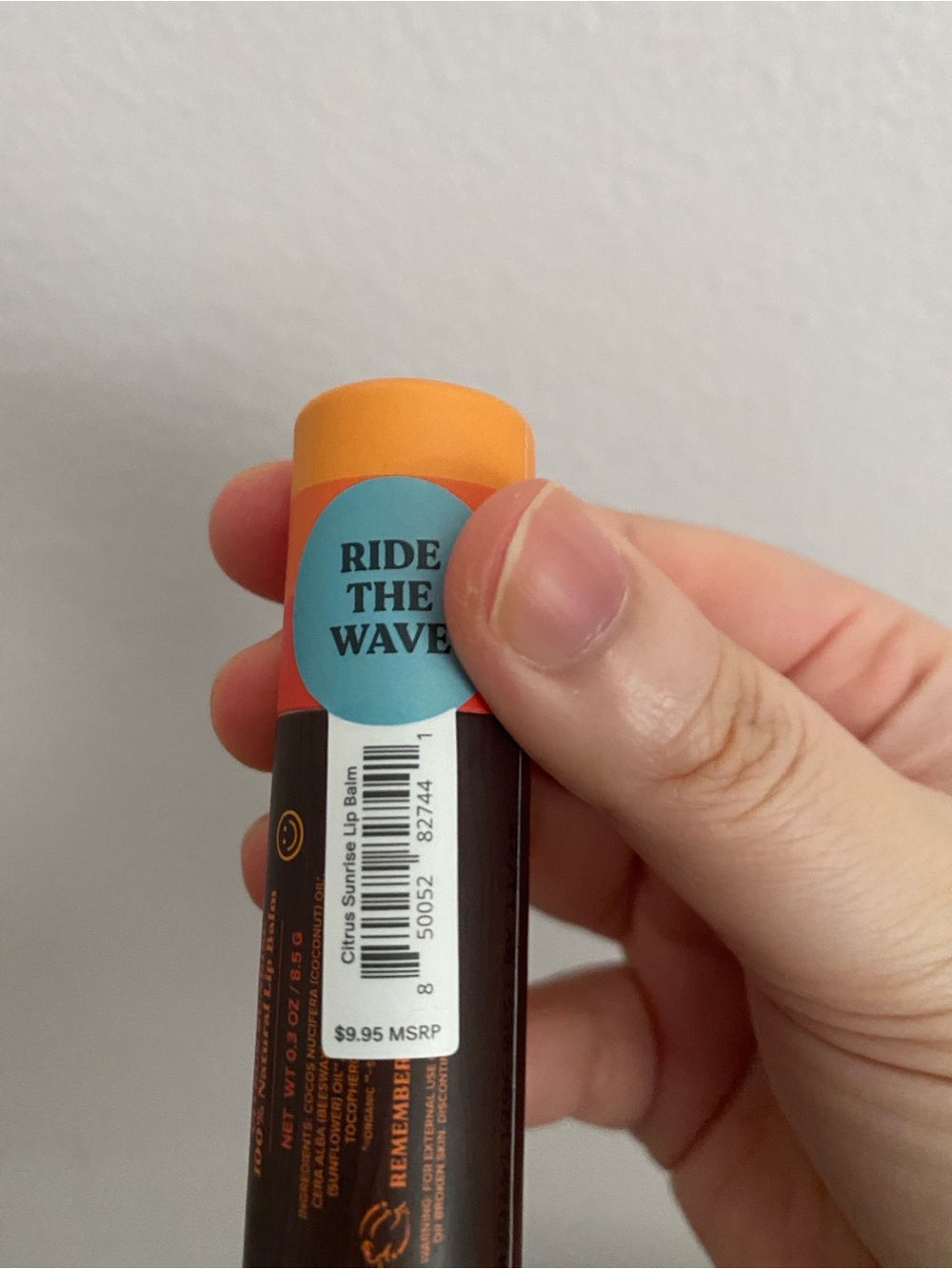 Citrus Sunrise Natural Lip Balm - Orange - Picture 2 of 3